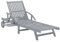 Tidyard Klappbar Sonnenliege Liege Gartenliege Relaxliege Liegestuhl Mit 2 Rollen,Saunaliege Strandstuhl Liegen Gartenstuhl 199 x 68 x 30/86 cm,Verstellbare Rückenlehne und Fußstütze,Massivholz