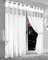 Olivia Rocco Diamante Blackout Eyelet Curtains With Tie Backs Black Out Thermal Ring Top Curtain Pair Window Dressing, 66 (Width) x 90 (Drop) White