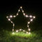 Lights4fun 2X 25er Micro LED Osby Stern mit Timer warmweiß Batteriebetrieben Außen & Innen