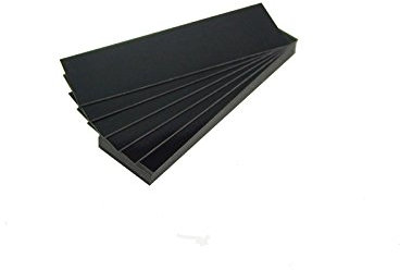 25 Magnetetiketten in Farbe (schwarz, Länge 5 cm – Breite 2 cm)