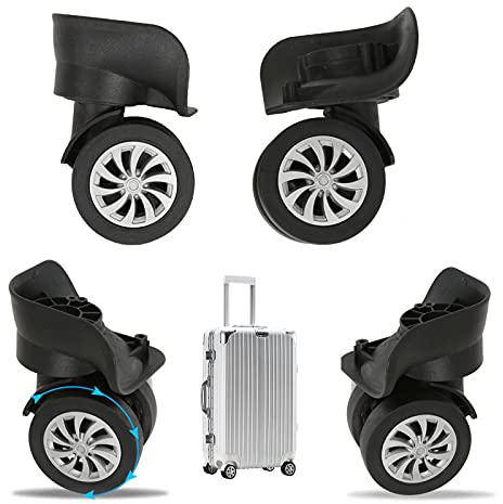 4 Pcs Gepäckräder Ersatz,Koffer Roller Skate Roller Rad Reparatur Kits,Gepäck Schwenkräder Rollen Rad,Reisekoffer Rolle Transportrollen Doppelrollen,für Trolley Koffer Gepäckkoffer Hartschalenkoffer