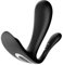 Satisfyer Top Secret+ | Tragbarer Bluetooth Vibrator | Connect App Steuerung | 2 Motoren | G-Punkt & Analstimulation | Sexspielzeug für Paare & Frauen | Leiser & kraftvoller Vibrator | Schwarz