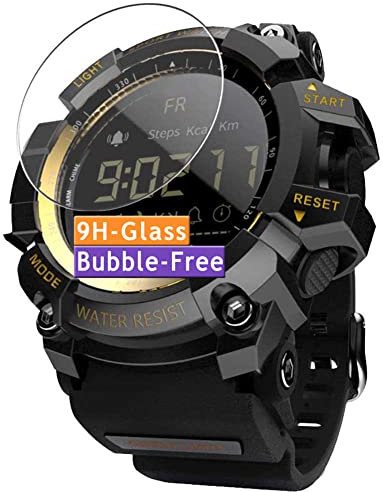 Vaxson 3 Stück 9H Panzer Schutz Glas kompatibel mit Smartwatch Smart Watch LOKMAT MK16 Schutzfolie Display schutz folie Panzerfolie SchutzGlas folien PanzerGlas Neue