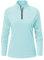 YSENTO Womens 1/4 Zip Running Tops Long Sleeve Sport Gym Top Training Casual Long Sleeve Golf Top(Sky Blue,L)