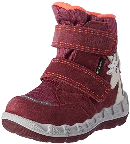 Superfit Icebird Gore-Tex Caldo Foderato, Stivali da Neve Bambina, Rosa Arancione 5500, 24 EU Larga
