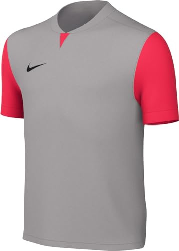 NIKE DR0942-052 Y NK DF Trophy V JSY SS T-Shirt Unisex Pewter Grey/Bright Crimson/Black Größe XL