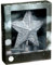 Christmas Cool White Led Star Tree Topper Ideal For Xmas Tree Decoration- Glitter Silver Star Christmas Trees - Stunning Star Lights - Silver Metal Designed Tree Topper Festive Decorated Indoor -