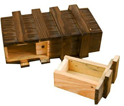 ibasenice Kasten Geheime Schublade Kind Bambus Puzzle Luban-Schloss