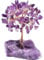 XIANNVXI Crystal Tree Amethyst Tree Purple Crystal Tree of Life Money Tree Reiki Purple Ornaments Cute Desk Accessories Unusual Gifts Women