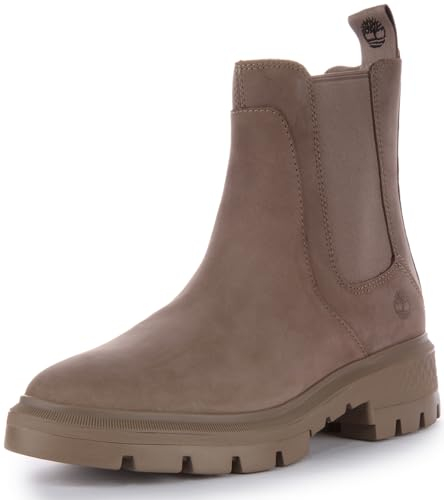 Timberland Cortina Valley Chelsea femminile, Nabuk grigio tortora, 10 Wide