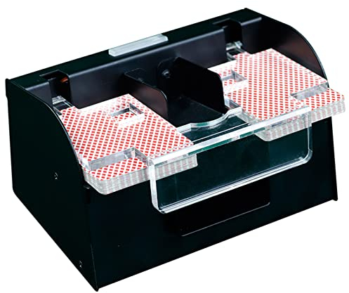 Vollautomatischer Shuffler, tragbarer Casino-Shuffler, batteriebetriebener Dual-Purpose-Spielkartenhändler für Casino-Ausrüstung