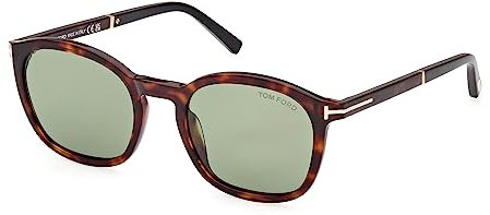 Tom Ford Sonnenbrillen JAYSON FT 1020 Dark Havana/Green 52/21/145 Unisex
