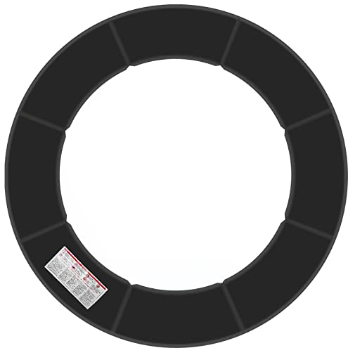 Baunsal® Trampolin Randabdeckung Ø 244 cm mit 30 cm breite in schwarz und 20 mm dick uv-beständig reißfest Trampolin Ersatzteile Trampolin Rahmenpolsterung Schutzrand für das Trampolin Outdoor