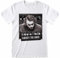 Batman The Dark Knight - Joker Mug Shot Homme T-Shirt Manches Courtes Blanc XL