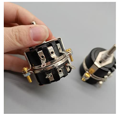 MAYNUO 1 Stück Wx230 3 W 100 Ohm 220 Ohm 470 Ohm 680 Ohm 1 K 2,2 K 4,7 K 5,6 K 10 K 22 K 47 K ± 5% 3 W Duplex-Doppelschicht-Draht-Wund-Potentiometer (Size : 22K)