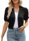Kobilee Cardigan Estivo Donna Sposa Aperto Bolero Chiffon Coprispalle Argento Elegante Cardigan Leggero Manica Corta Spolverino Giacca Estiva Cipria Cerimonia