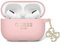 Guess GUAP2LECG4P Hülle für AirPods Pro 2 Cover Rosa Liquid Silicone Glitter Triangle Charm