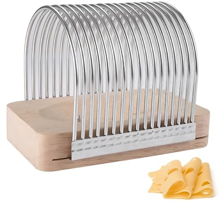 Marstey Potato Slicer, Fixed Stainless Steel Food Slicer for Slicing Tomato, Potato, Meat, Muffin Manual Food Cutter