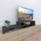 Henor Mueble TV Escalera Ajustable de Madera FSC® 90+90 x 35 x 30/15 cm Grafito