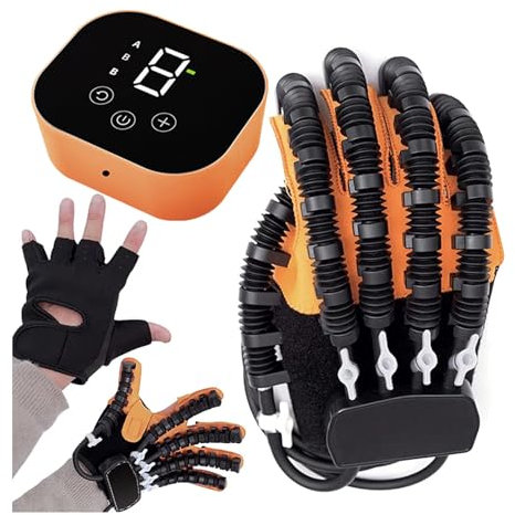 ASHLGQB Rehabilitations-Roboterhandschuh, Wiederherstellungsausrüstung für die Linke und rechte Hand für Patienten mit Zerebralparese, Arthritis, Schlaganfall und Hemiplegie