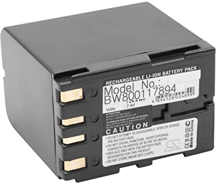 vhbw 1x Akku Ersatz für JVC BN-V428U, BN-V428, BN-V438U, BN-V438 für Videokamera Camcorder (3300 mAh, 7,4 V, Li-Ion)