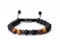 Ovyntremis 8mm Tiger Eye Men's Bracelet - Handmade Elastic Braided Rope, Beaded Bracelet for Good Luck & Blessings, Thoughtful Present for Men with Elegant Gift Box