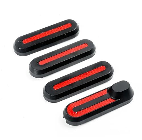 Wivplex Elektroroller Pro 2 / 1s / M365 Universelle Radabdeckung Schutzhülle vorne und hinten Sicherheitsreflektorteile Reflektorstreifen-Set(4PCS)