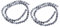 PLAFOPE 2 Lose Perlen aus Malachit runde Abstandsperlen gestreifte lose Perlen schwarzer Malachit bunter Schmuck Farbperlen gemuse gemstone beads Schmuck machen Charme DIY-Material Stein