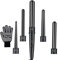 CkeyiN Ceramic Curling Wand, 5 in 1 Hair Curlers Wand with Temperature Control Professional Hair Curler for Long Short Thick Fine Hair with Heat Resistant Glove Curing Tong