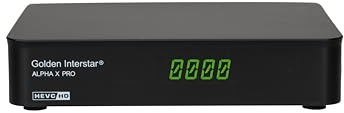 Sat-Receiver Golden Interstar Alpha X PRO DVB-S2 Full HD H.265 HEVC IPTV OTT Mediaplayer Receiver