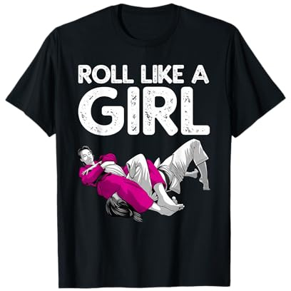 Funny Jiu Jitsu Art for Women Girls Kids Brazilian Jiu Jitsu T-Shirt