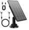 PETSTIBLE Caméra de chasse avec panneau solaire 12 V/1 A 6 V/2 A Batterie intégrée 5000 mAh IP66