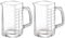 120ml Glass Measuring Jugs, Clear Glass Measuring Cup, with Handle, for Milk,Coffee,Cocktail,Whiskey,Tequila (Black)