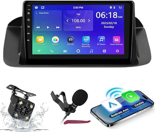 HXSQcar Android 14 Car Radio Navi for H-onda Accord 8 Spirior 2008-2013 9 Screen Radio with Carplay Android Car GPS Navigation support Bluetooth 5.0 HIFI FM WiFi SWC MIC Camera (M700S)