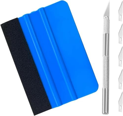 7 Pcs Car Vinyl Wrap Tool Kit – Complete Vinyl Cutter and Wallpaper Application Set, Ideal for Auto, Window Tint, and Home Projects