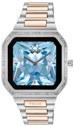 TOUS Reloj Smartwatch B-Connect Plateado y Rosado Mujer 3000139100