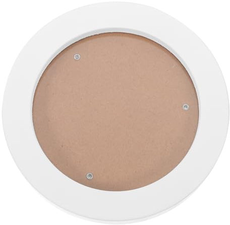 Garneck Runder Holz-Bilderrahmen 12 Cm in Weiß – Dekorativer Foto-Displayrahmen Für Wandaufhängung Ideal Für Zuhause Oder Galerie Stilvoller Runder Fotorahmen