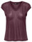 ONLY Damen Onlsilvery S/S V Neck Lurex Top JRS Noos Basic-Oberteil Mit O-Ausschnitt Und Kurzen Ärmeln Für Jugendliche Eleganz, Burgundy,XS