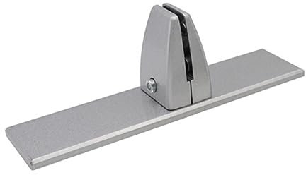 Lurrose 1pc Clip Partition Clamp Dividers Clips Clamp on Desk Shelf Clamps Door Desk Clamp Cubicle Accessories Office Partition Paperclip Table Divider Clamp Aluminum Alloy Silver