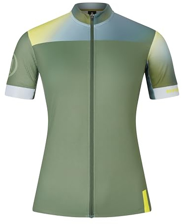 Endura Womens FS260 Road Cycling Jersey, Road Short Sleeve - Gradient Green, Large