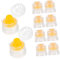 Gatuida 10pcs Plastic Push Pull Replacement Caps Sport Bottles Flip Top Lid Reusable Water Bottles Cap Replacement Screw Tops For Water Bottles Soda Bottles