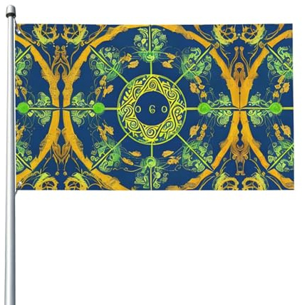 Yin Yang Totem Bedruckte dekorative Flagge für den Außenbereich für Partydekorationen im Innen- und Außenbereich – 3 x 5 Fuß