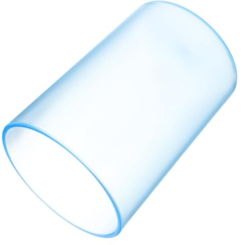 DINHEAROM Transparent Toothbrush Cup Clear Plastic Bathroom Tumbler 3.94 Inch Sturdy Mouthwash Gargle Mug for Adults and
