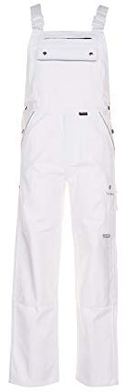 Planam Größe 29 Herren Canvas 320 Latzhose reinweiß Modell 2132