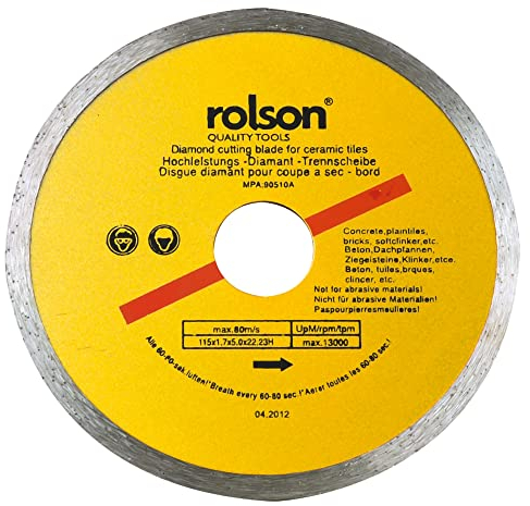 Rolson 24864 115 mm Ceramic Tile Blade