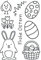 Efco Stempel Clear Ostern transparent, A7/ 74 x 105 mm, 8-teilig