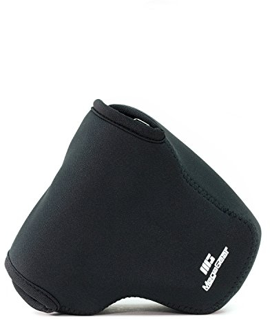 MegaGear Ultra Light Étui en Néoprène Compatible avec Olympus Om-D E-M1 Mark III, E-M1 Mark II (12-40mm), Noir, MG1070