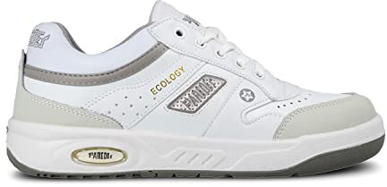 Deportivo trabajo PAREDES, Ecológico cordon piel blanco, SRA