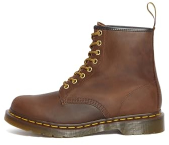 Dr. Martens Unisex 1460 Crazy Horse Leather 8 Eye Boot, Brown, 15 Women/14 Men