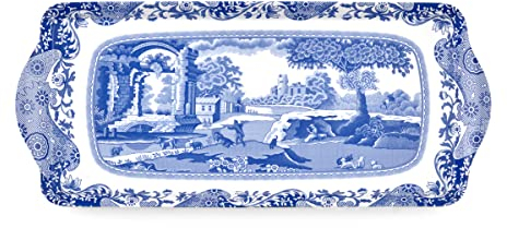 Pimpernel Spode Blue Italienisches Sandwich-Tablett, Melamin-Serviertablett, 15,25 x 6,5 (Mehrfarbig)